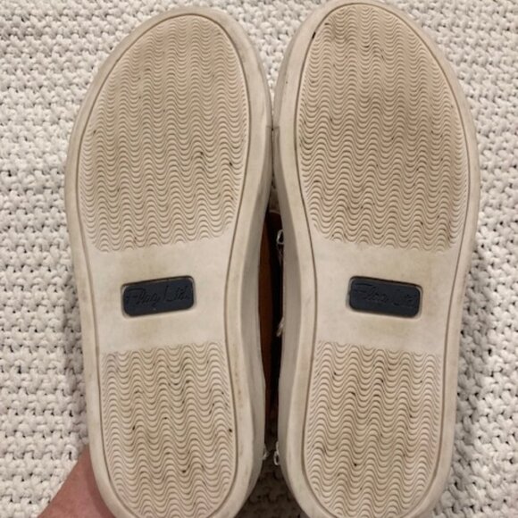 Flat Ltd. Boys' Cameron Brown Leather Zip Oxford Sneaker -  Size 3M - Picture 8 of 9